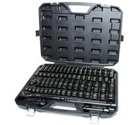 TIGHTSPOT Set di bussole da 70 pezzi da 1/2" con SAE e metriche da 5/16" - 3,8 cm, 8 mm - 24 mm, prese standard/profonde con barre di prolunga e adattatori, ecc.