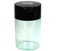Tightvac - 28,3 Gram a 170,1 Gram Airtight Seal Vuoto Portable Contenitore Multiuso per Merci, Cibo Secco, Erbe e, plastica, Black cap Clear Body, .57-Liter/19-Fluid Ounce