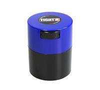 Tightvac 85 Gram Vacuum Sealed Dry Goods Storage Container, Black Body/Dk. Tappo Blu