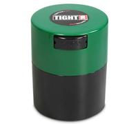 Tightvac 85 Gram Vacuum Sealed Dry Goods Storage Container, Black Body/Forest Green cap
