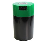Tightvac - Contenitore ermetico multiuso sottovuoto per prodotti secchi, cibo ed erbe, da 28,3 a 170 g, tappo verde scuro e corpo nero