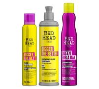 Tigi Bed Head Kit Volume Bigger Shampoo 200ml + Conditioner 300ml + Queen For a