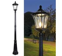 TIGKHAE Lampada solare a palo con telecomando a LED e cavo rigido alimentato a doppio uso, lampada per esterni, impermeabile, per paesaggio, vialetto, illuminazione per esterni, casa, giardino, patio