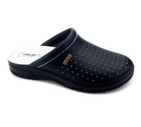TIGLIO 2055 BLU BIANCO PANTOFOLE CIABATTE SABOT SANITARIE UOMO SOLETTA PELLE