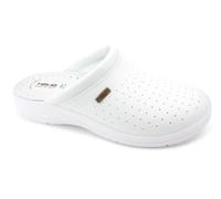 TIGLIO 2055 BLU BIANCO PANTOFOLE CIABATTE SABOT SANITARIE UOMO SOLETTA PELLE