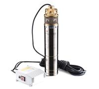 TIGMIG Pompa Sommersa Per Pozzi 750 W, 40m, Portata Max 2700 litri/h, Acciaio Inox 304, Protezione IP68, Pompa Immersione Sommergibile, Pozzi Profondi, Terreni Agricoli, Irrigazione, Drenaggio Cantine