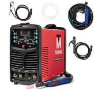 TIGMIG Saldatrice Inverter IGBT AC/DC TIG Pulsata Digitale + DC MMA, 180A, Salda tutti i metalli (anche ALLUMINIO e MAGNESIO), Digitale, MCU 32 bit, TM 185 DIGITAL ALU, Garanzia e Assistenza ITALIA