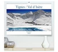 Tignes / Val d´Isère (hochwertiger Premium Wandkalender 2026 DIN A2 quer), Kunstdruck in Hochglanz: Reines Schneevergnügen in einer herrlichen Berglandschaft