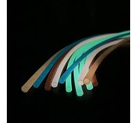 Tigofly 12 pezzi di filo da pesca in silicone luminoso, 6 colori, 3 x 4 mm, 10 pollici, materiali per la costruzione di mosche