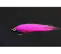 Tigofly 12 pezzi marrone/fucsia/giallo polare frittura lentamente affondante salmone trota Steelhead Minnow Mosche pesca a mosca Set di esche per la pesca a mosca #2 (fucsia)