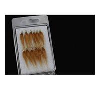 Tigofly 12 pz marrone arancione-rosso polare frittura lentamente affondare salmone trota Steelhead Minnow Mosche pesca a mosca esche set di mosche misura #8 (marrone)