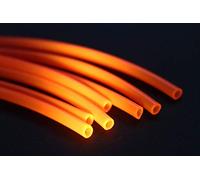 Tigofly 12 pz UV arancione tubo di plastica dura 2,5 mm x 4 mm tubo 17 cm Fly Tying Tubi Materiali Pesca a Mosca