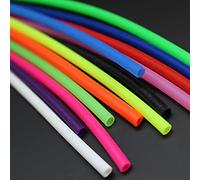 Tigofly 12 tubi in silicone UV in 12 colori, diametro interno 1/8 "x 5/32" OD, piccolo, morbido, flessibile, cavo da 25,4 cm, tubi per la costruzione di mosche