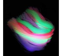 Tigofly 14 confezioni di 7 colori UV Crystal Flash olografico Tinsel Krystal Twisted Flashabou Sparkle Streamer Fly Tying Materiali