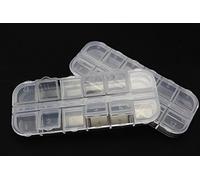 Tigofly 2 pz Mosche che legano perline contenitore scatola di plastica 12 scomparti ganci stoccaggio pesca pesca pesca pesca pesca scatola 130X51X15mm