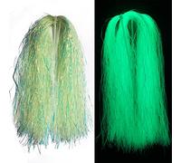 Tigofly 4 pacchi/lotto 0.7mm Larghezza Luminosa Glow in The Dark Shimmer Flashabou Tinsel Pike Bass Streamers Fly Tying Materiali