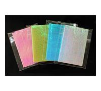 Tigofly 8 colori 8 x 20 cm pellicola arcobaleno goffrata Sabiki Rig Making Shrimp Flash Back Wings Scud Ninfa Fly Tying Materiali (4 confezioni 4 colori A)