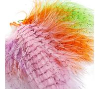 Tigofly 80 pz/lotto 8 Colori Barred Stampato A Strisce Turchia Marabù Sangue Piume Lanose Bugger Streamer Fly Tying Materiali (assortiti)