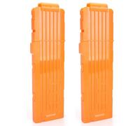 TiGog 2 clip Magazine per Nerf N Strike, 18-Darts Frecce Clip Magazine, ricarica rapida Freccette Clip Magazine per Nerf N-Streik Elite Series fucili giocattolo, arancione