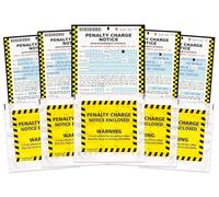 Tigoli Divertente set di scherzi per avviso di penalità, divertente scherzo per il parcheggio, con portafoglio realistico con busta, ottimo regalo per amici, familiari e colleghi (5 pezzi)