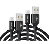 tigratigro Cavo USB C, [2Pezzi 3Metri] Cavo USB Type C QC 2.0 Nylon Ricarica Rapida per iPhone 16/15,iPad Pro Air,Samsung,Redmi,Huawei,Xiaomi,Google,Pixel, PS5, Drone, ecc