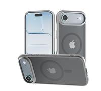 tigratigro Cover Magnetica per iPhone 17 Air, Compatibile con Mag-Safe, Custodia Traslucida Opaca Posteriore Sottile Protettiva Case, Protezione Antiurto di Grado Militare, Grigio