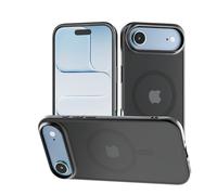 tigratigro Cover Magnetica per iPhone 17 Air, Compatibile con MagSafe, Custodia Traslucida Opaca Posteriore Sottile Protettiva Case, Protezione Antiurto di Grado Militare, Nero