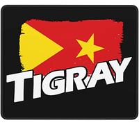 Tigray in My Heart Tigray Inside Me Tigray Flag Tappetino per mouse Tappetino per mouse in pelle antiscivolo 10x12 pollici