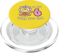 Tigre 6th Birthday In My 6 Year Old Era Cute Fun Animal PopSockets PopGrip per MagSafe