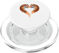 Tigre a Forma di Cuore Tigri PopSockets PopGrip per MagSafe