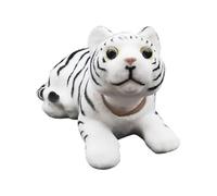Tigre a testa mobile, decorazione per cruscotto auto | Ornamento tigre che scuote la testa | Ornamento tigre a testa scossa, decorazione per cruscotto auto, ornamenti tigre in