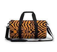 Tigre Arancione Stripe Borsa da Palestra Portatile per Donne E Uomini Viaggio Duffel Bag per Sport Stampa Gymbag Divertente Yoga Bag