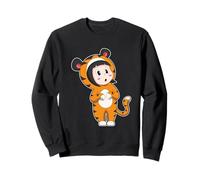 Tigre Bambina Costume Felpa