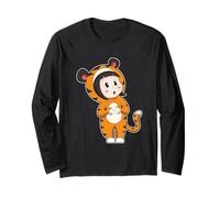 Tigre Bambina Costume Maglia a Manica