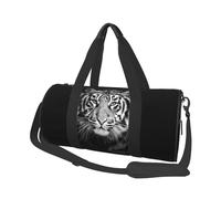 tigre bianca, Borsone da viaggio di grande capacità Borsa rotonda Borsa da viaggio sportiva Borsa da viaggio Borsa da fitness