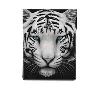 Tigre bianca pupilla blu, Custodia per laptop in pelle PU, borsa per notebook, custodia per laptop, custodia per tablet