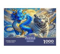 Tigre Bianca Puzzle 1000 Pezzi Per Adulti Puzzle Gioco Regali Per Gli Uomini Cartone Riciclato Al 100% Home Decorazione 70x50cm/1000pcs