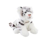 Uni-Toys - Bambino di tigre bianca, seduto - 20 cm (altezza) - Peluche selvatico - Peluche