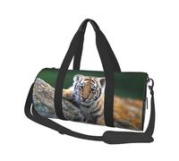 Tigre carina, Borsone da viaggio di grande capacità Borsa rotonda Borsa da viaggio sportiva Borsa da viaggio Borsa da fitness