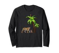 Tigre con cucciolo tropicale, Tigri d'amore Maglia a Manica