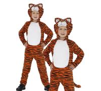 Tigre Costume da Bambina Bambino Zoo Animale Safari Vestito Bambini Libro Giorno
