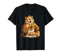 Tigre dai Denti A Sciabola con Burger Maglietta