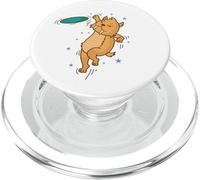 Tigre dai denti a sciabola gioca a frisbee gatto selvatico PopSockets PopGrip per MagSafe