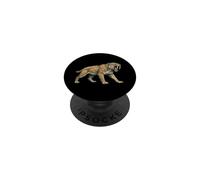 Tigre Dai Denti A Sciabola Illustrazione Fossile PopSockets PopGrip Adesivo