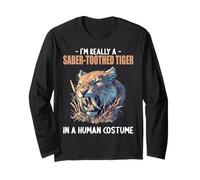 tigre dai denti a sciabola Maglia a Manica