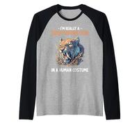 tigre dai denti a sciabola Maglia con Maniche Raglan