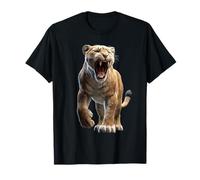 Tigre dai Denti a Sciabola Smilodon Grande felino Tigre Maglietta