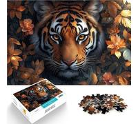tigre della giungla puzzle 1000 pezzi per adulti Aiuta il cervello ad allenare i giocattoli che creano dipendenza per coltivare la pazienza Regali di compleanno 38x26cm
