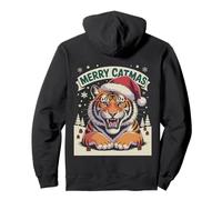 Tigre di Natale Merry Catmas Felpa con Cappuccio