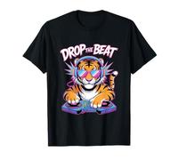 Tigre DJ Drop The Beat Musica Selvaggia Maglietta